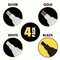 Mighty Marker PM-23 Jumbo Chisel Tip, Black, White, Silver, Gold, 4PK 40223 - alternate 2